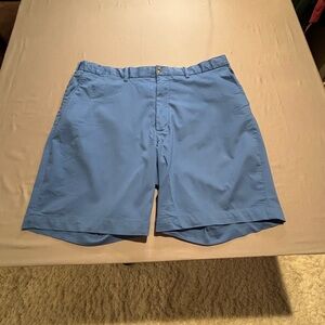 Polo Golf Ralph Lauren Men Shorts 40 Blue Classic Fit Stretch Cotton Twill Crest